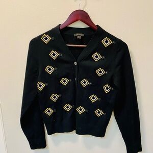 Marc Jacobs dainty cardigan with embroidery and embellishments